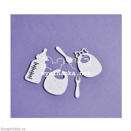 Lahvička, příbory.... 5ks