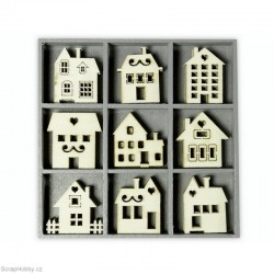 Dřevěné dekorace - Domečky