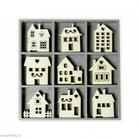 Dřevěné dekorace - Domečky
