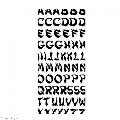 Písmo orient - stříbrné