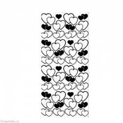 Srdce pár - stříbrné