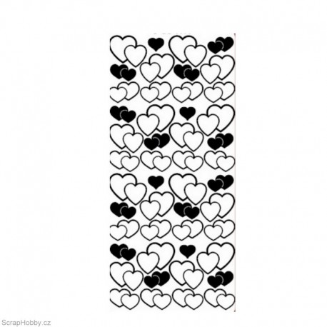 Srdce pár - stříbrné