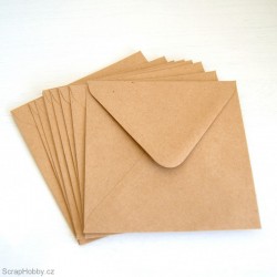 Obálky recyklované čtvercové