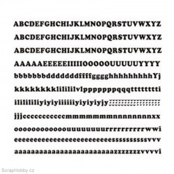 Písmenka 4. - černá