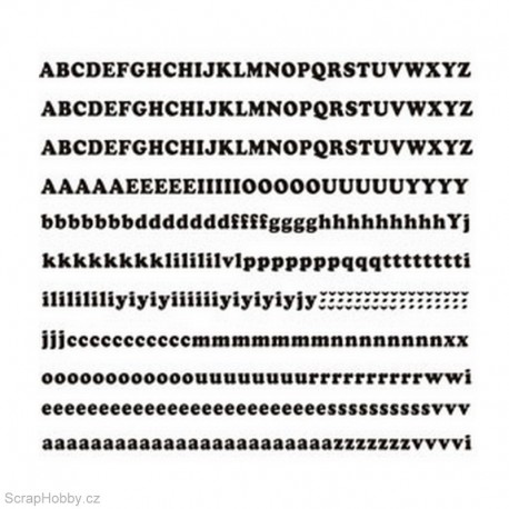 Písmenka 4. - černá