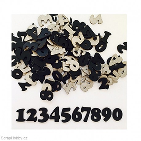 Číslice 4. - černá