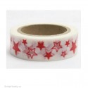 Červené hvězdičky - 10m x 15mm