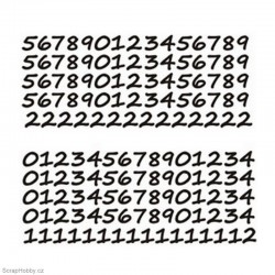 Číslice 5. - černá