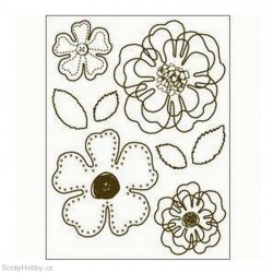 Razítka - Obrysové květiny I.