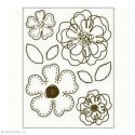 Razítka - Obrysové květiny I.