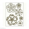 Razítka - Obrysové květiny II.