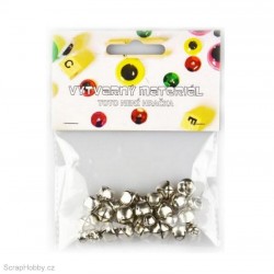 Rolničky - 30ks - stříbrné