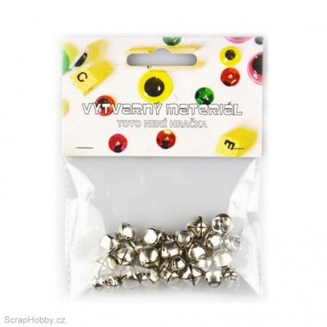 Rolničky - 30ks - stříbrné