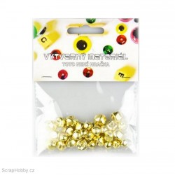 Rolničky - 30ks - zlaté