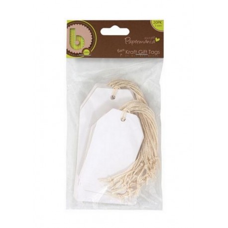 Scrapbooking - Visačky bílé