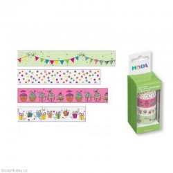 Washi páska - Sada - Girlandy zelené