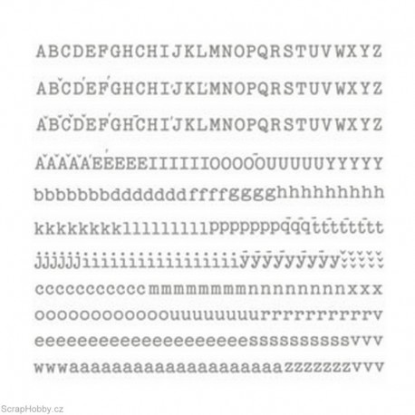 Písmenka 6. - šedá