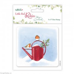 Transparentní razítko - Little Red Robin - konvička