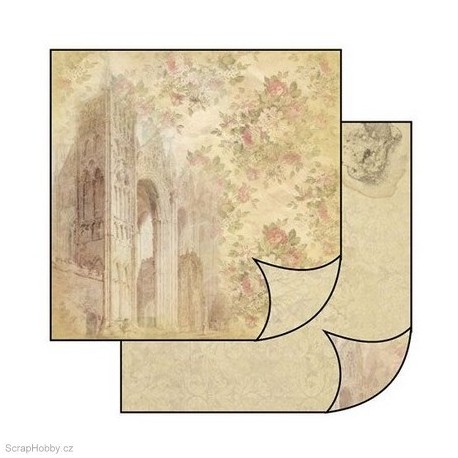 Oboustranný papír na scrapbooking - Chrám