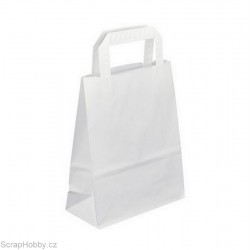 Papírová taška bílá 18x8x22cm
