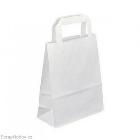 Papírová taška bílá 18x8x22cm
