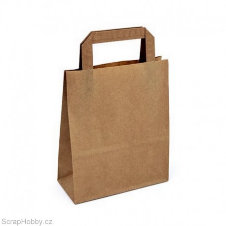 Papírová taška hnědá 18x8x22cm