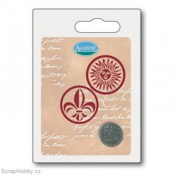 Oboustranné pečetidlo - Lilie a slunce