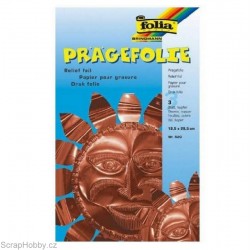 Cardmaking - Hliníková fólie - měděná