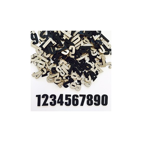 Číslice 7. - černá, sada číslic font Pilsen Plakat