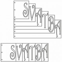 Album Svatba -36,6 x 14 cm - 6 listů