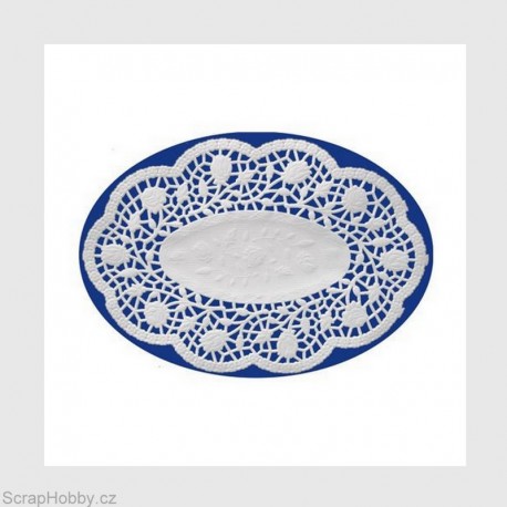 Dekorativní krajka - oválná - 10 ks