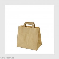 Papírová taška hnědá 26x17x25cm