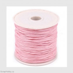 Scrapbook - Voskovaná stužka 1mm - růžová