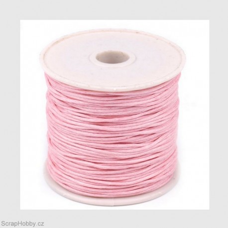 Scrapbook - Voskovaná stužka 1mm - růžová