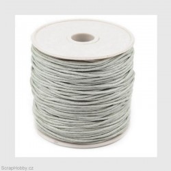 Voskovaná stužka 1mm - šedá