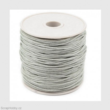 Voskovaná stužka 1mm - šedá