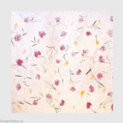 Ruční morušový papír - listy a květy II.