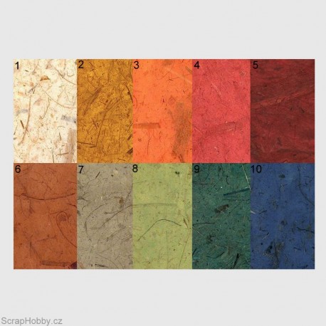 Morušový papír - banánový hnědo-žlutý-2