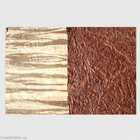 Nepálský papír - Imitace kůže - tmavě hnědá-2