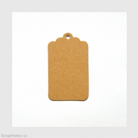 Visačky - s vlnkami 7,5 x 4,5 - 100ks