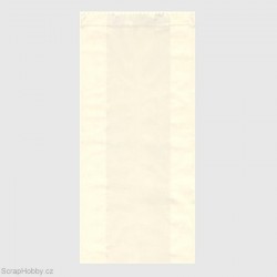 Papírový sáček - bílý - 10 x 22 cm