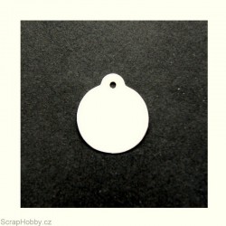 Visačky krémové (šampaň) - kulaté