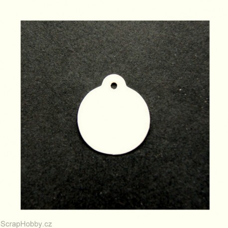 Visačky krémové (šampaň) - kulaté