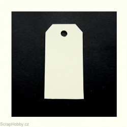 Visačky - obdelníkové - smetanové (šampaň)