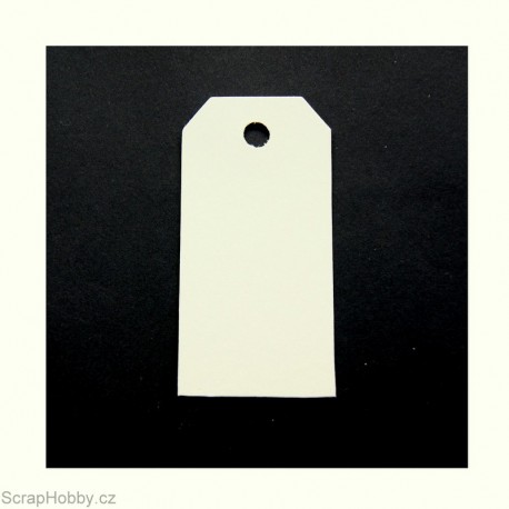 Visačky - obdelníkové - smetanové (šampaň)