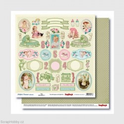 Oboustranný papír - Mother´s Treasure - Tags