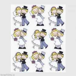 Ženich a nevěsta sada - 9ks