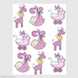 Miminko - růžová sada - 9 ks