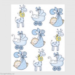 Miminko - modrá sada - 9 ks