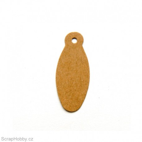 Visačky - oválné - 100ks